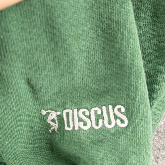 Discus Athletic Men's Pullover Sweatshirt Green 2XL Vintage Smoky Hill Football - Picture 6 of 14